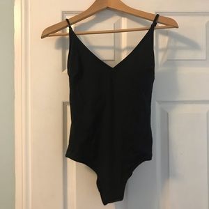 H&M Classic Black One-piece Swimsuit NWT